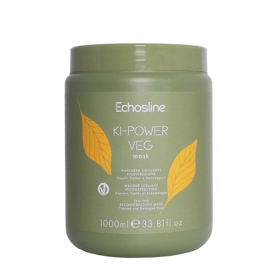 Echosline Ki-Power Veg intensywnie odbudowująca maska do włosów, 1000 ml