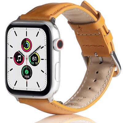 Pasek BELINE Leather do Apple Watch do koperty 38/40/41mm Jasnobrązowy