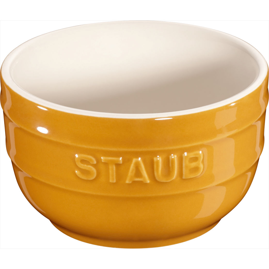 Staub - Mini ramekin okrągły Xs - Minis 2 szt. 200 ml musztardowy