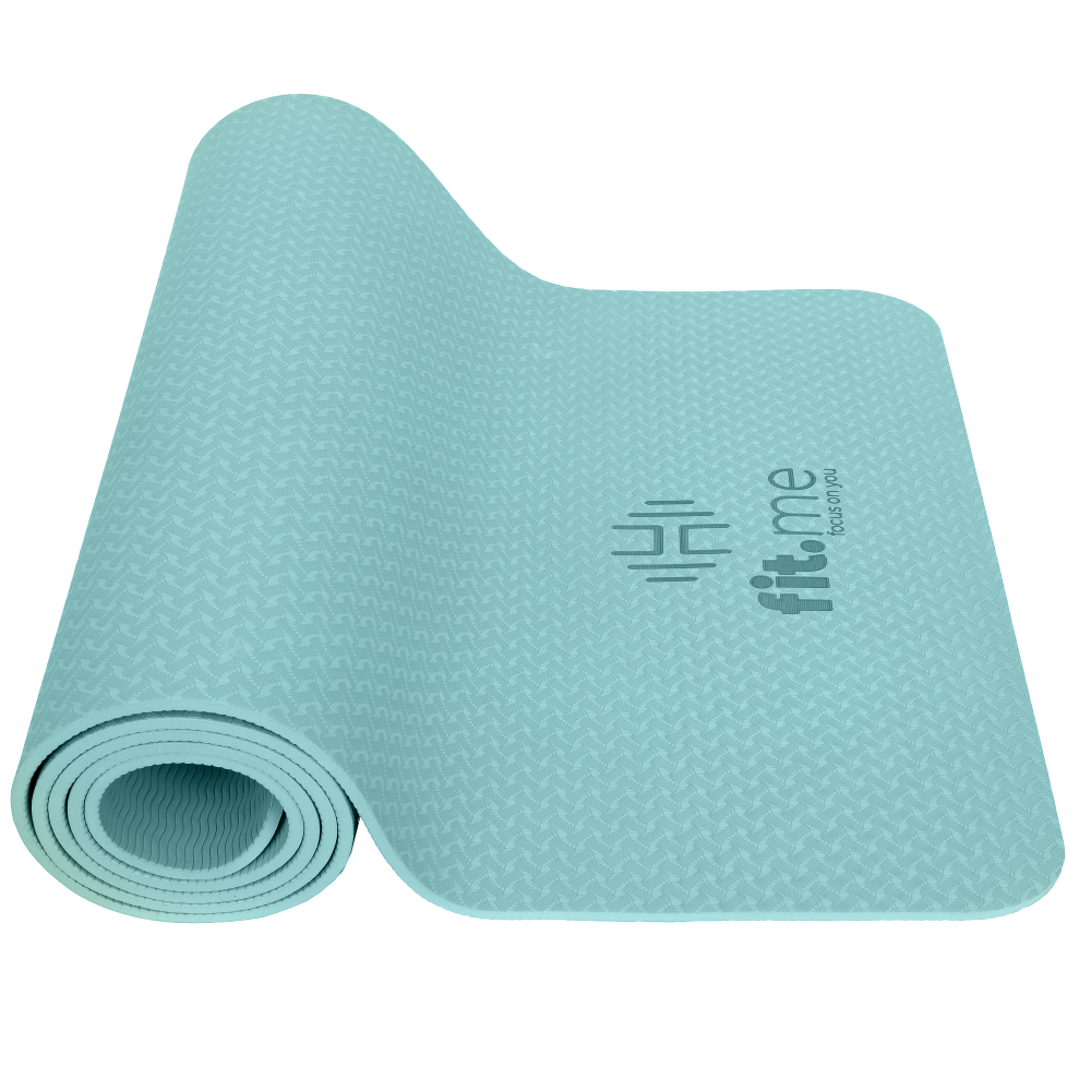 Fit.me Poranna rosa mata do jogi błękitna, 1 szt.