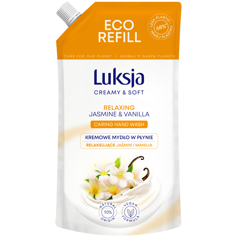 Luksja Creamy & Soft Jaśmin i Wanilia zapas kremowego mydła w płynie, 400 ml