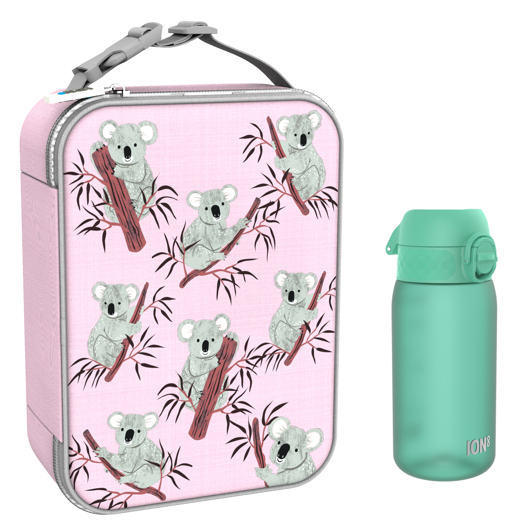 Ion8 zestaw: lunchbag Koala, 1 szt. + bidon na wodę, poj. 0,4 l, 1 szt.