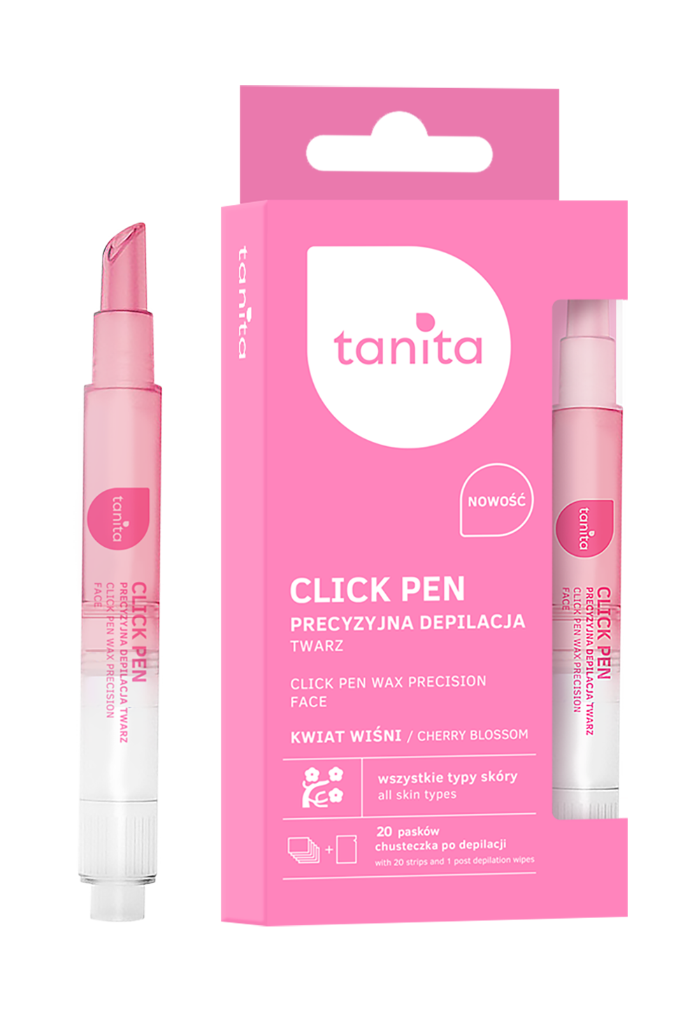 Tanita Click Pen wosk do depilacji, 3,6 ml