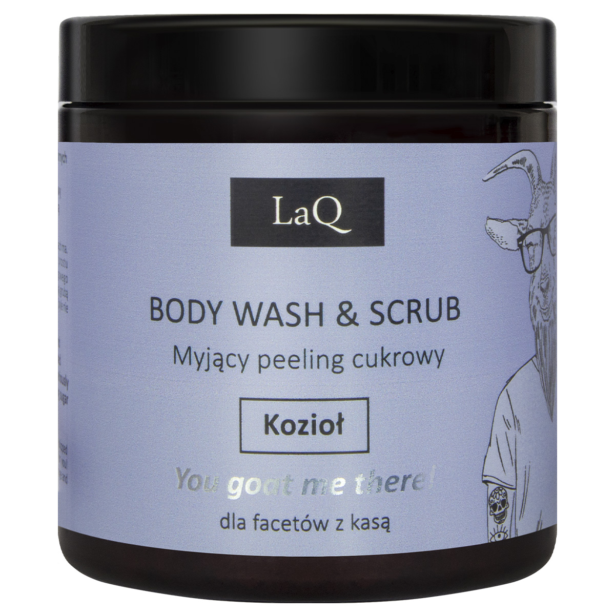 LaQ Kozioł z Klasą myjący peeling cukrowy do ciała męski, 200 ml