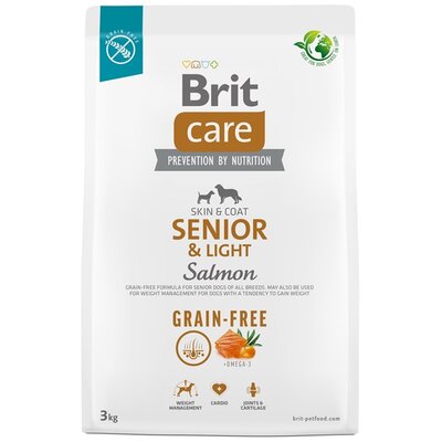 Karma dla psa BRIT CARE Dog Grain-Free Senior & Light Łosoś i ziemniaki 3 kg