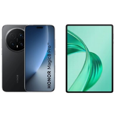 Smartfon HONOR Magic8 Pro 5G 12/512GB 6.71" 120Hz Czarny + Tablet HONOR Pad X8A 4/64 GB