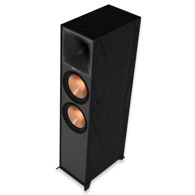 Podłogowa kolumna głośnikowa KLIPSCH R-800F Czarna (1 szt.), Obudowa MDF, Typ Bass Reflex, Miedziane membrany wooferów
