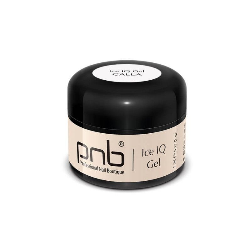 PNB Ice IQ Gel żel budujący do paznokci UV/LED, calla, mleczny, 5 ml