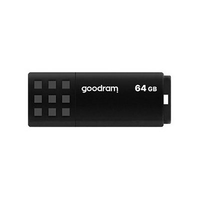 Pendrive GOODRAM UME3 64GB, USB 3.2 Gen. 1 (USB 3.0), Odczyt 60 Mb/s, Zapis 20 Mb/s Czarny