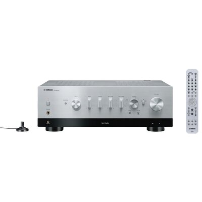 Amplituner Stereo YAMAHA Musicast R-N800A Srebrny, Kalibracja pomieszczenia YPAO, Wi-Fi, AirPlay2, Multiroom, Tidal