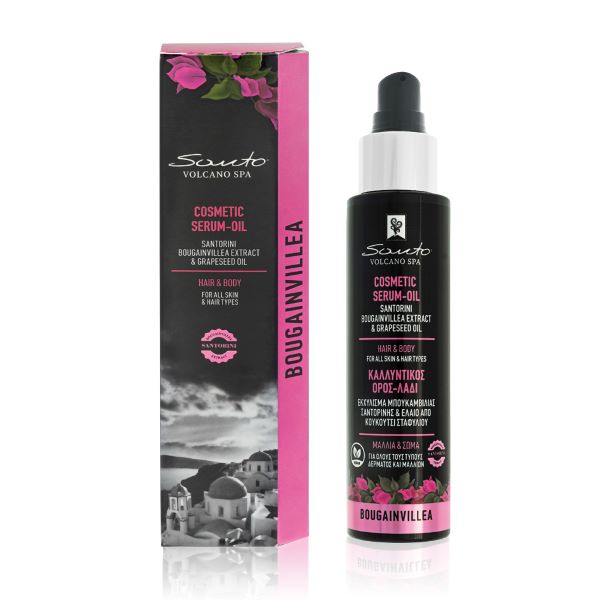 Santo Volcano Spa Bougainvillea olej-serum do ciała i włosów - przeciw rozstępom i zniszczonym końcówkom włosów, 100 ml