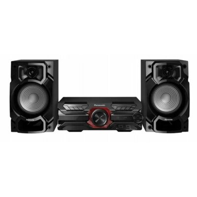 Wieża PANASONIC SC-AKX320E-K Czarna, Odtw.CD, Bluetooth, D.Bass Beat, AirQuake BASS, Super woofer 16cm, MAX Juke