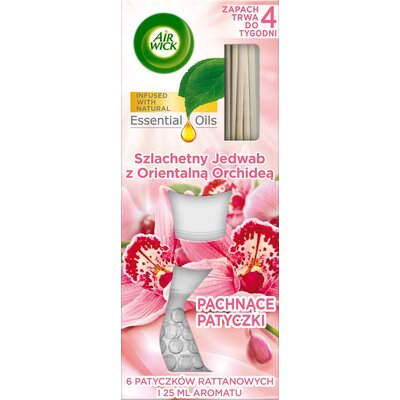 Patyczki zapachowe AIR WICK Szlachetny Jedwab z Orientalną Orchideą 25 ml