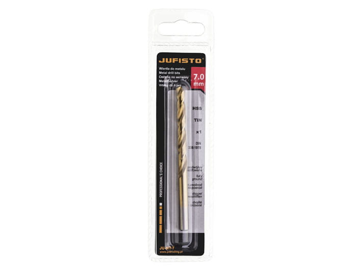 Wiertło do metalu HSS-G TIN 7,0 x 109 mm (1 szt.) JUFISTO