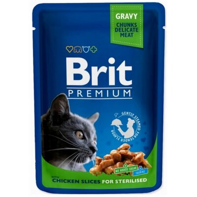Karma dla kota BRIT Premium Sterilised Kurczak 100 g