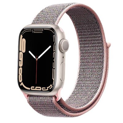 Pasek CRONG Nylon do Apple Watch (38/40/41/42mm) Jasnoróżowy