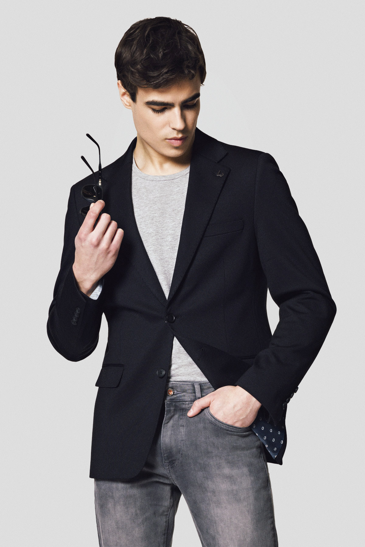 Lancerto Marynarka Czarna Ontario