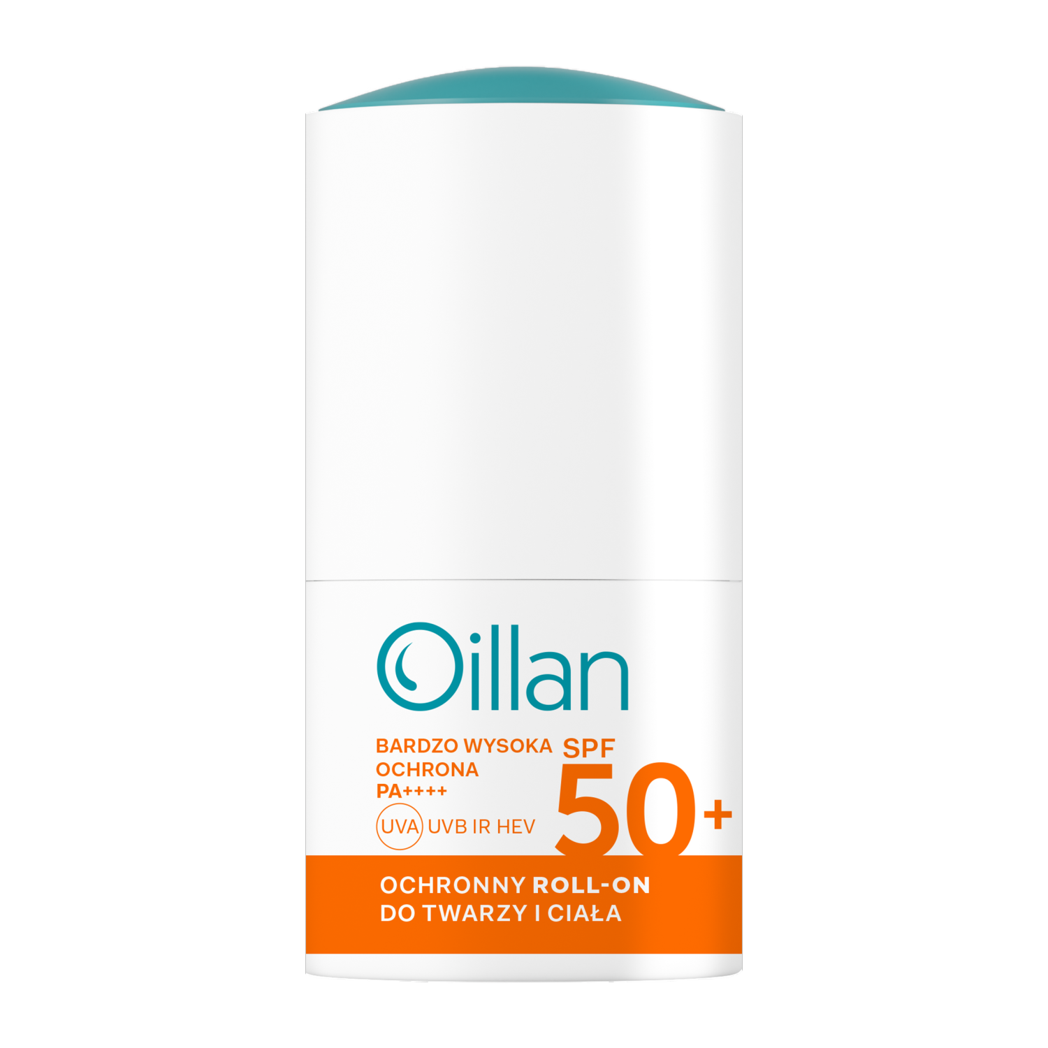 Oillan Sun ochronny roll-on przeciwsłoneczny z SPF50 do twarzy i ciała dla skóry wrażliwej, 50 ml