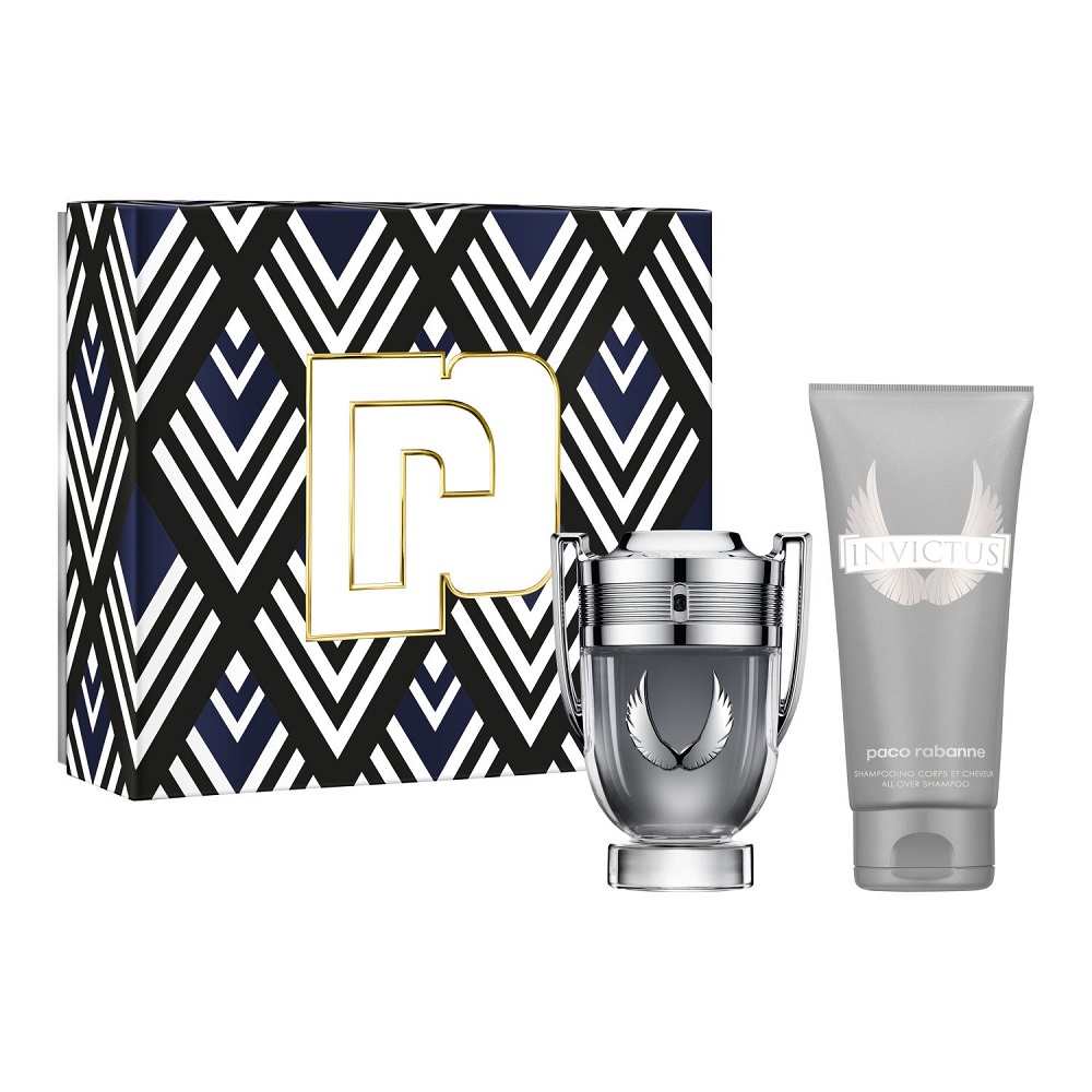 Paco Rabanne Invictus Platinum Eau de Parfum zestaw: woda perfumowana męska, 50 ml + żel pod prysznic, 100 ml