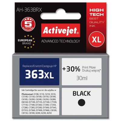 Tusz ACTIVEJET do HP 363 XL C8719EE Czarny 30 ml AH-363BRX