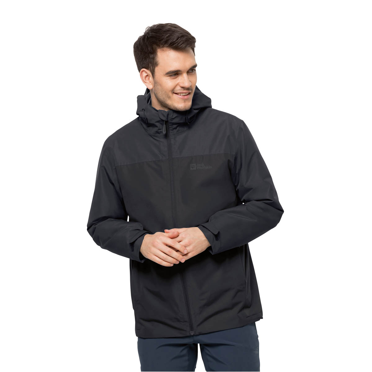 Męska kurtka Jack Wolfskin TAUBENBERG 3IN1 JKT M black - M