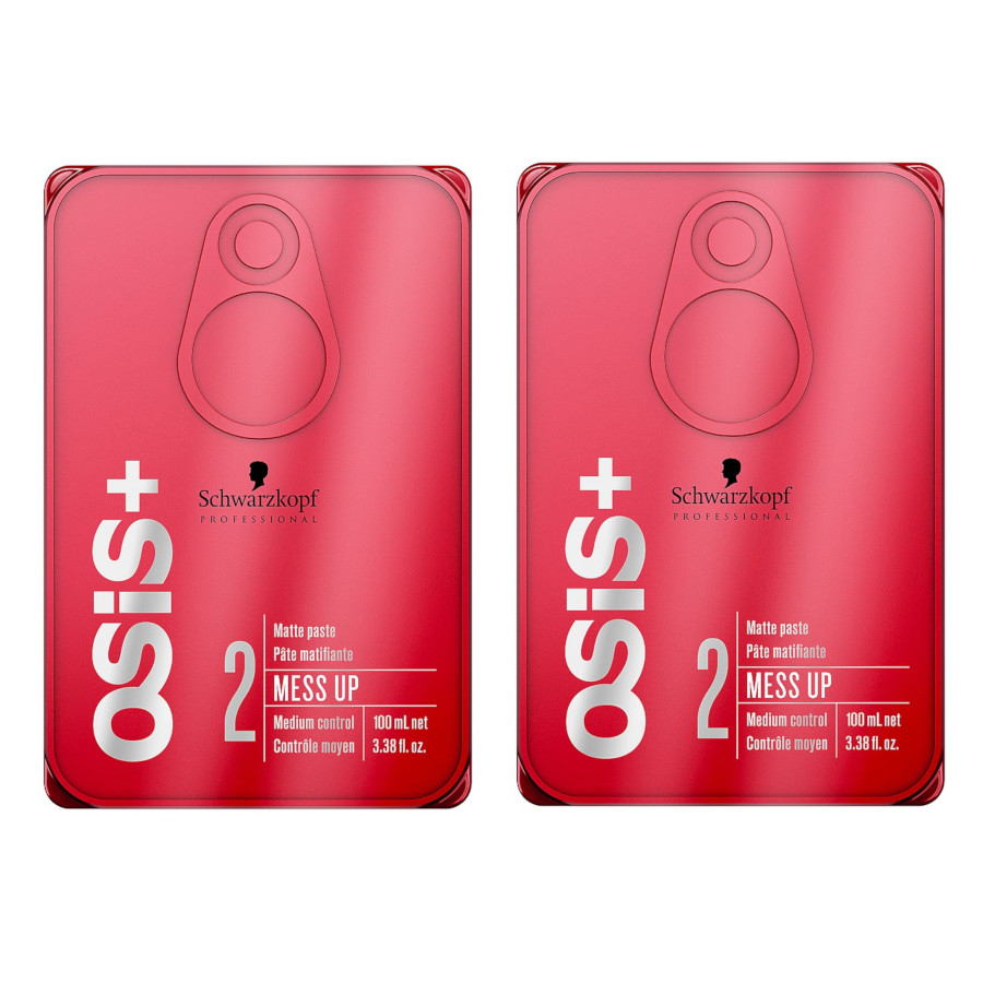Schwarzkopf Professional Osis Mess Up zestaw: matowa pasta stylizująca do włosów, 2x100 ml