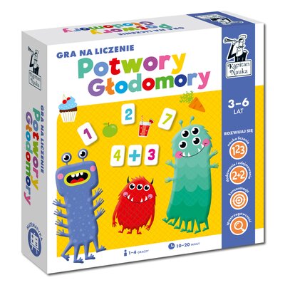 Gra edukacyjna KAPITAN NAUKA Potwory Głodomory