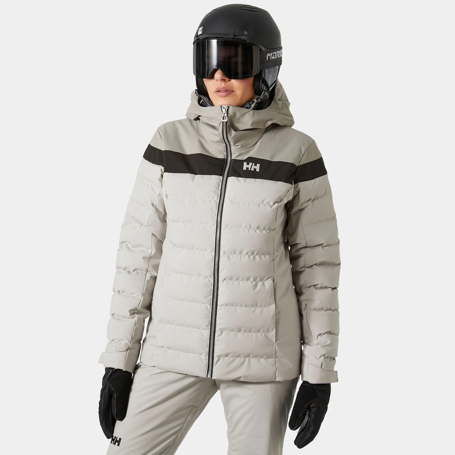 Damska kurtka narciarska Helly Hansen Imperial Puffy Jacket mellow grey - L