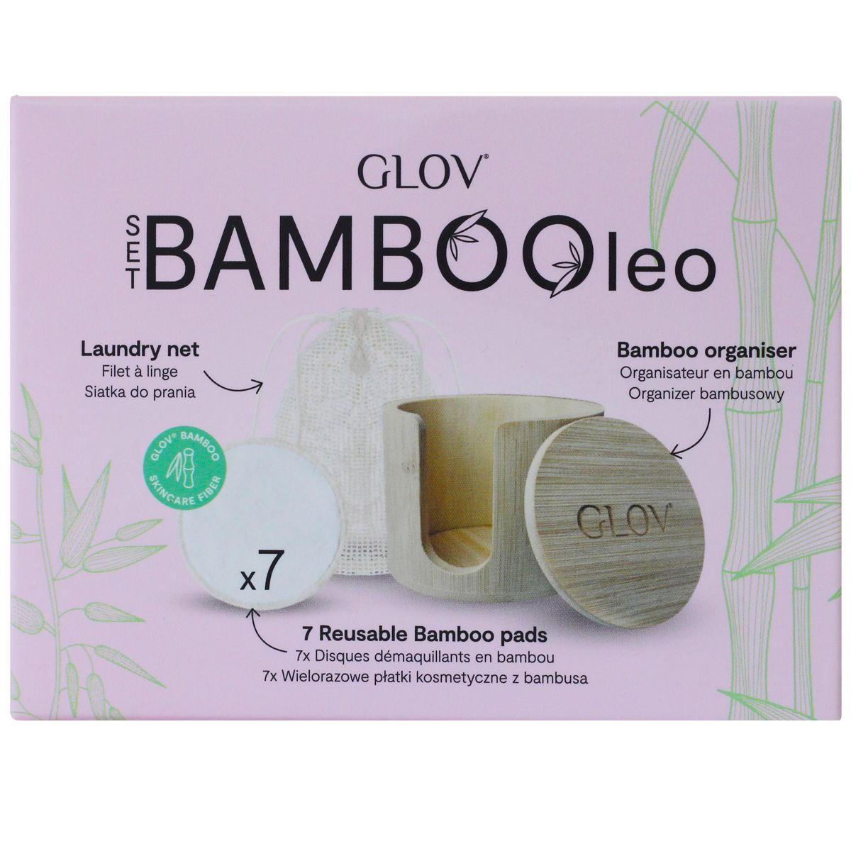 Glov Bambooleo zestaw do demakijażu twarzy, 1 szt.