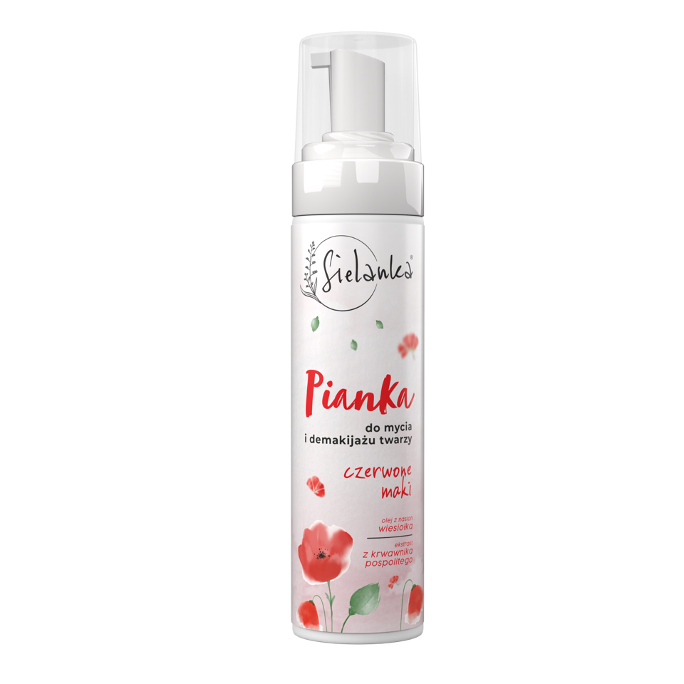 Sielanka Czerwone Maki pianka do mycia twarzy, 200 ml