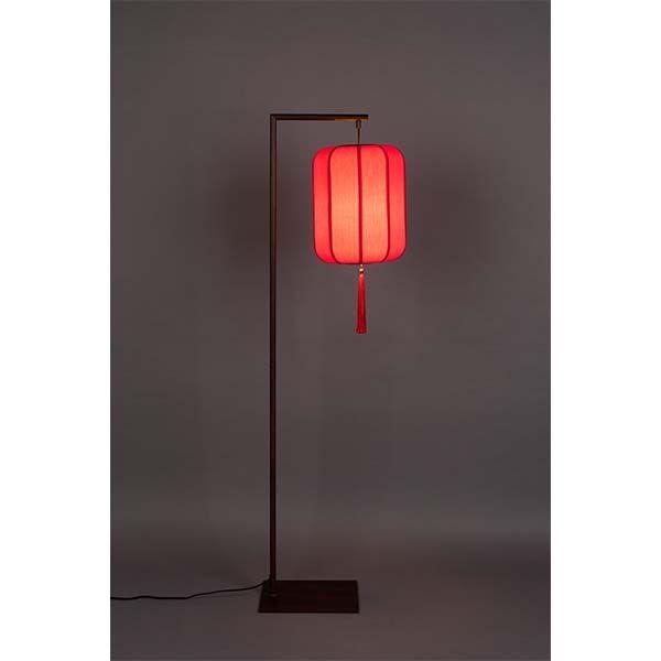 Dutchbone - Lampa podłogowa Suoni Czerwona
