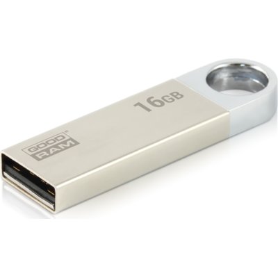 Pendrive GOODRAM UUN2 16GB, USB 2.0, Odczyt 20 Mb/s, Zapis 5 Mb/s Srebrny