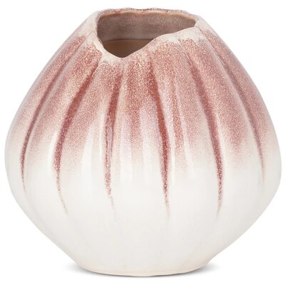 Wazon EUROFIRANY Evita 19 x 18 cm Kremowy