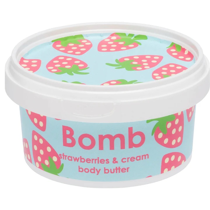 Bomb Cosmetics Prefect Body Butter masło do ciała Truskawka & Śmietana, 200 ml
