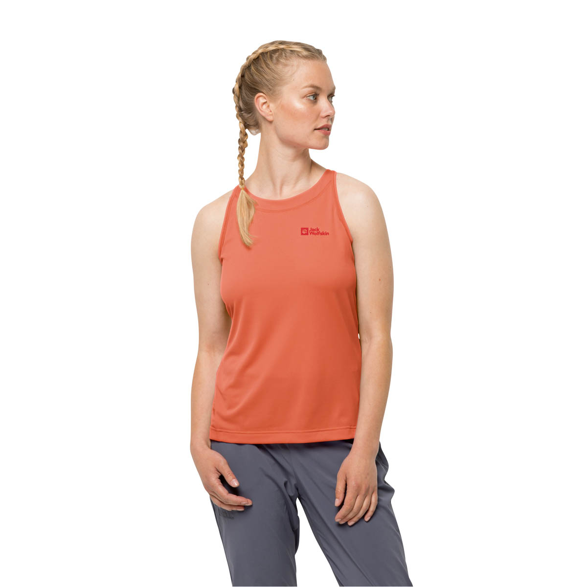 Top damski Jack Wolfskin PRELIGHT TANK W guave - XL