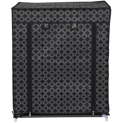 Szafa tekstylna SASKA GARDEN Ornament 45214 (60 x 30 x 73 cm) Czarny