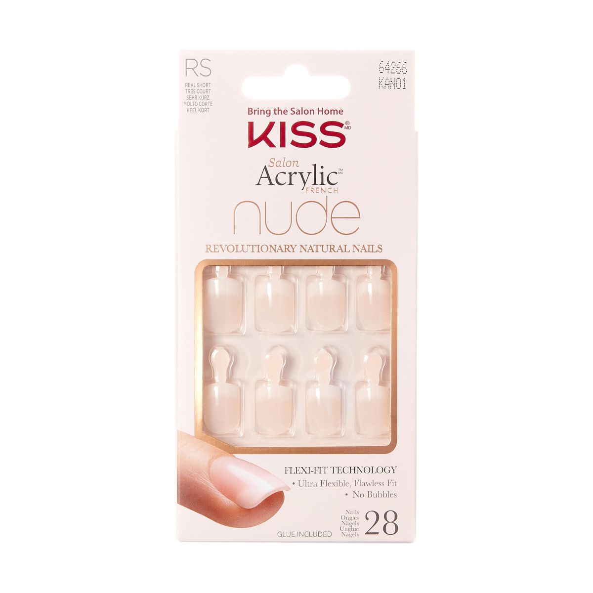 Kiss Nude Nails sztuczne paznokcie breathtaking, 1 opak.