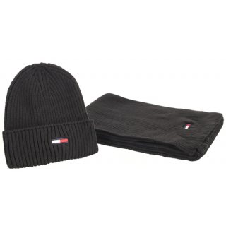 Zestaw Czapka i Szalik Tommy Hilfiger Tjm Flag Beanie&Scarf AM0AM11677 BDS