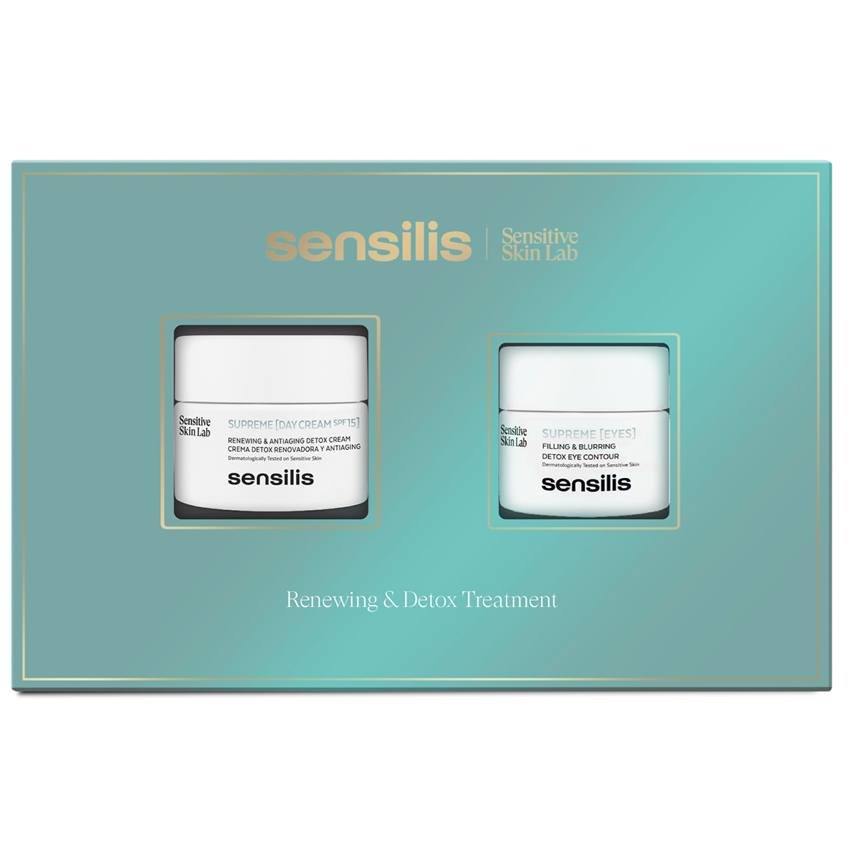 Sensilis Supreme zestaw: krem z SPF15 do twarzy, 50 ml + krem pod oczy, 25 ml