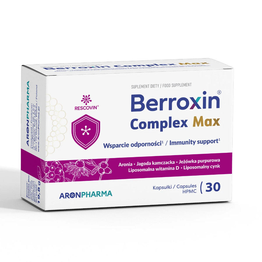 Aronpharma Berroxin Max Complex suplement diety, 30 kaps./1 opak.