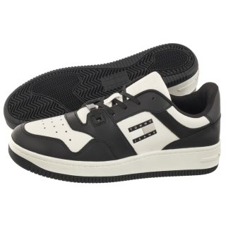 Sneakersy Tommy Hilfiger Tjm Basket Leather Black EM0EM01378 BDS