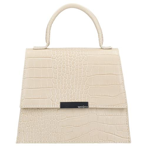 Wojas Skórzana Torebka Damska W Kolorze Jasnego Beżu