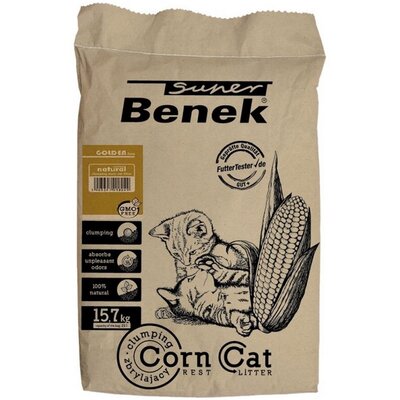 Żwirek dla kota SUPER BENEK Corn Golden 25 L