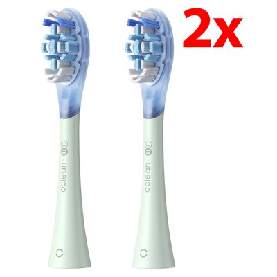 Oryginalna końcówka szczoteczki OCLEAN X Ultra Clean Miętowy (2 szt.) (Usuwanie płytki nazębnej)