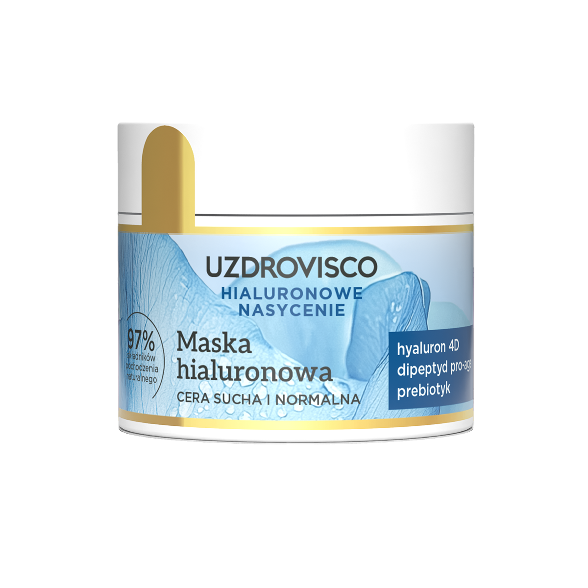 Uzdrovisco HIALURONOWE NASYCENIE maska hialuronowa do twarzy, 40 ml
