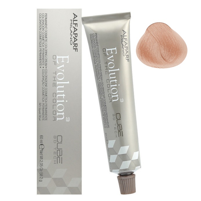 Alfaparf Evolution of the Color Cube trwała farba do włosów 9.45 bardzo jasny blond miedziano-mahoniowy, 60 ml