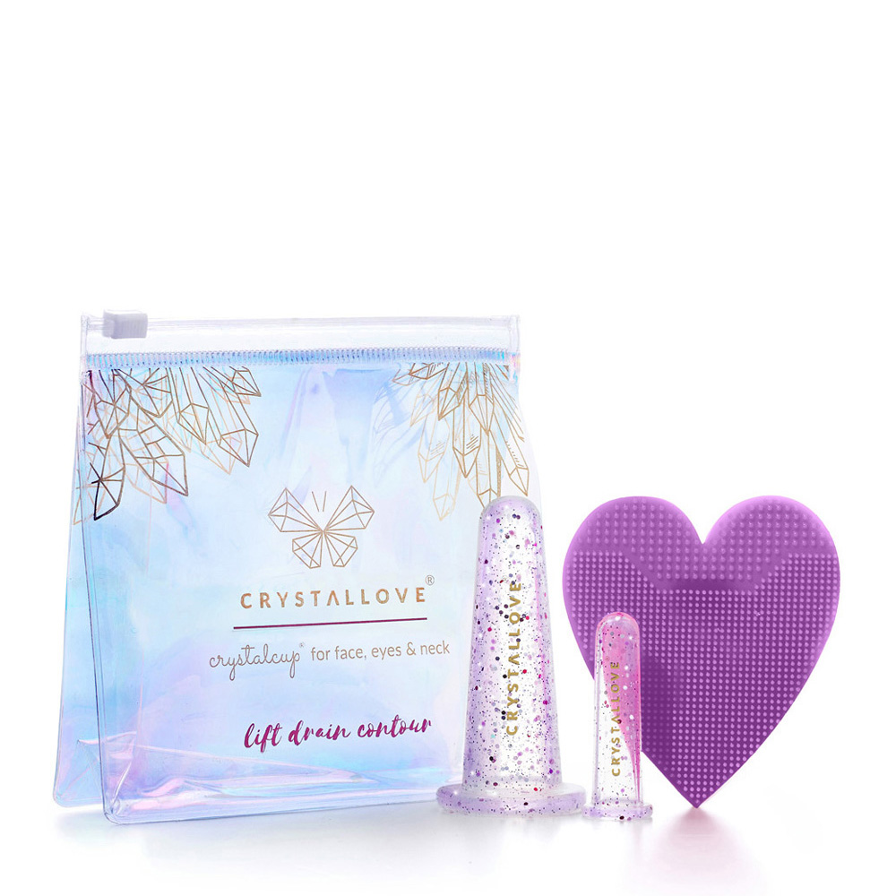 Crystallove Beauty Collection bańki silikonowe do masażu twarzy crystal, 1 szt.