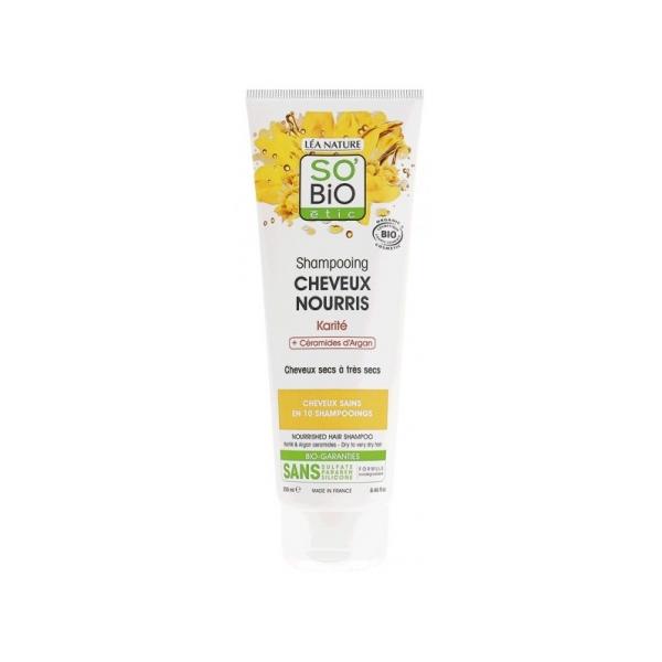 SO'BiO etic szampon odżywczy Shea i Olej Jojoba, 250 ml