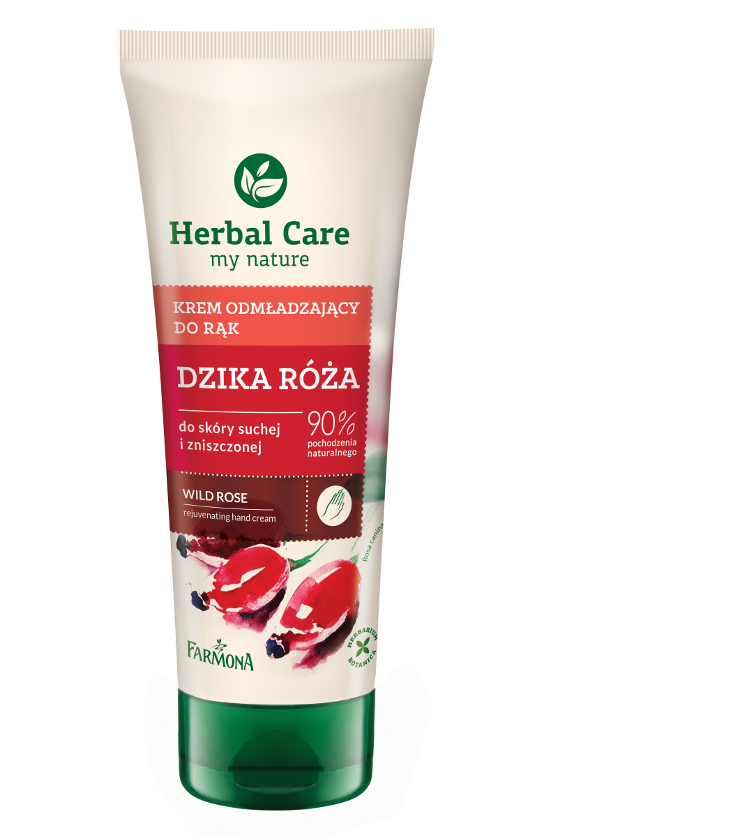 Herbal Care Dzika Róża odmładzający krem do rąk, 100 ml