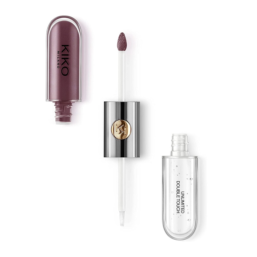 Kiko Milano Unlimited Double Touch dwuetapowa płynna pomadka do ust 123 Satin Grape, 6 ml